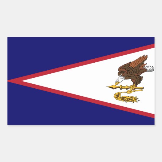 Patriottische Amerikaanse Samoa Flag Rechthoekige Sticker (Voorkant)