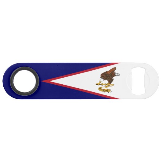 Patriottische Amerikaanse Samoa Flag Speed Flessenopener (Voorkant (Horizontaal))