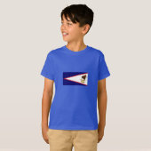 Patriottische Amerikaanse Samoa Flag T-shirt (Voorkant volledig)