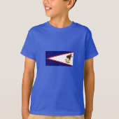 Patriottische Amerikaanse Samoa Flag T-shirt (Voorkant)