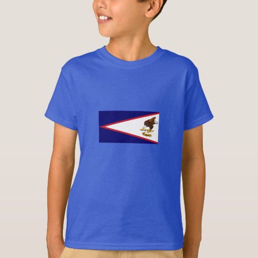 Patriottische Amerikaanse Samoa Flag T-shirt (Voorkant)