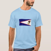 Patriottische Amerikaanse Samoa Flag T-shirt (Voorkant)