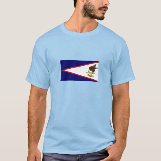 Patriottische Amerikaanse Samoa Flag T-shirt (Voorkant)