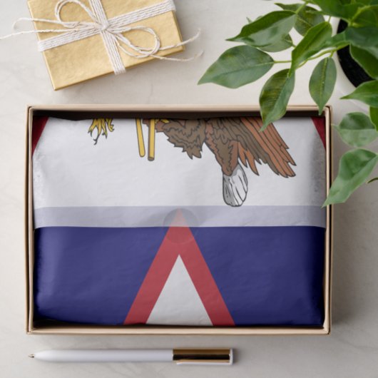 Patriottische Amerikaanse Samoa Flag Tissuepapier