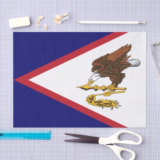 Patriottische Amerikaanse Samoa Flag Tissuepapier (Craft)