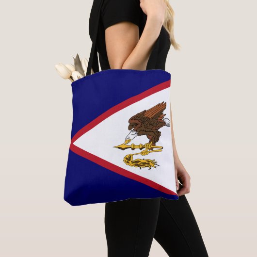 Patriottische Amerikaanse Samoa Flag Tote Bag (Dichtbij)
