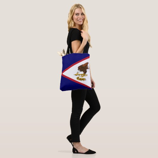 Patriottische Amerikaanse Samoa Flag Tote Bag (Op model)