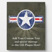 Patriottische  Amerikaanse Star Fotoplaat (Voorkant)