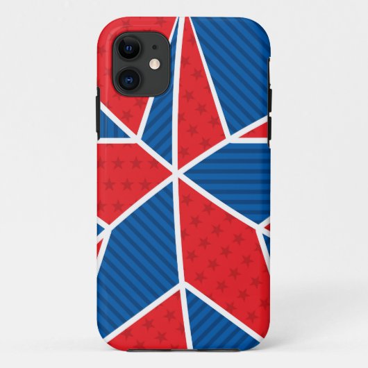 Patriottische Amerikaanse ster Case-Mate iPhone Case (Achterkant)