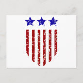 Patriottische Amerikaanse sterren en stripes Briefkaart (Voorkant)
