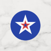 Patriottische Amerikaanse sterren en stripes Confetti (Kleine voorkant)