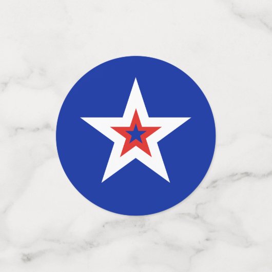 Patriottische Amerikaanse sterren en stripes Confetti (Kleine voorkant)