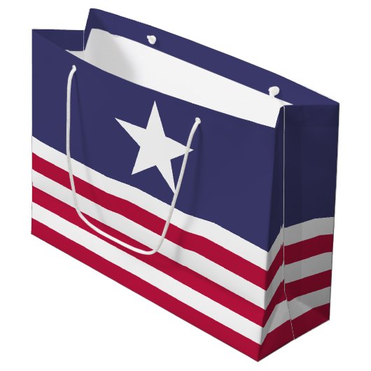 Patriottische Amerikaanse stijl Groot Cadeauzakje (Voorkant Gekanteld)
