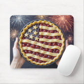 Patriottische Amerikaanse taart Muismat (Met muis)
