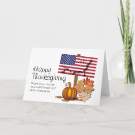 Patriottische Amerikaanse Thanksgiving Feestdagen Kaart