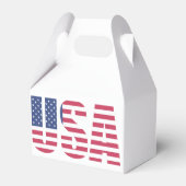 Patriottische Amerikaanse Trots Partij Behandeling Bedankdoosjes (Voorkant Zijde)