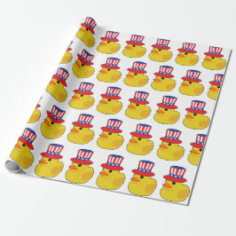 Patriottische Amerikaanse USA-cruise-eenden Cadeaupapier