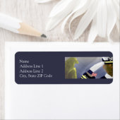 Patriottische Amerikaanse Veteran Art Return Label (Insitu)