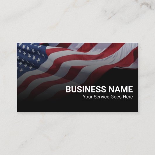 Patriottische Amerikaanse veteranendienst Visitekaartje (Voorkant)