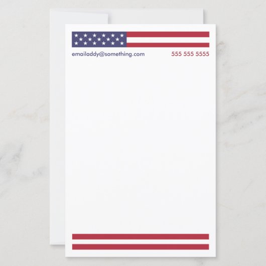 Patriottische Amerikaanse vlag (Voorkant)