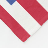 Patriottische Amerikaanse vlag 4 FotoMonogram Dog  Fleece Deken (Hoek)