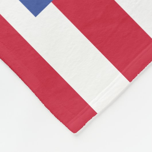 Patriottische Amerikaanse vlag 4 FotoMonogram Dog  Fleece Deken (Hoek)