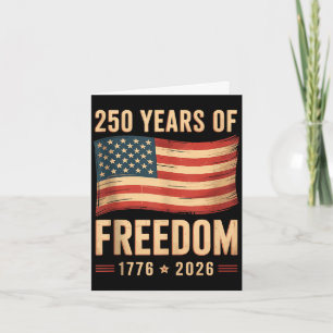 Patriottische Amerikaanse vlag 4 juli 250-jarig ju Kaart