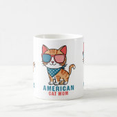 Patriottische Amerikaanse vlag 4 juli Amerikaanse Koffiemok (Center)