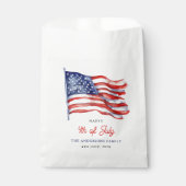 Patriottische Amerikaanse Vlag 4 juli Dank u Bedankzakje (Voorkant)