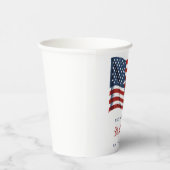 Patriottische Amerikaanse vlag 4 juli Familiereüni Papieren Bekers (Rechts)