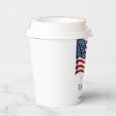 Patriottische Amerikaanse vlag 4 juli Familiereüni Papieren Bekers (Rechts)