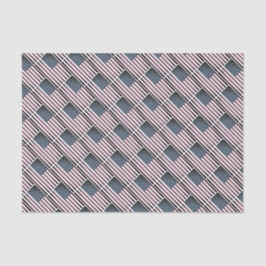 Patriottische Amerikaanse vlag 4 juli geschenkpapi Tissuepapier (Voorkant)