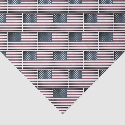 Patriottische Amerikaanse vlag 4 juli geschenkpapi Tissuepapier (Detail)