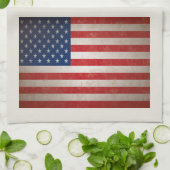 Patriottische Amerikaanse vlag 50 sterren Theedoek (Gevouwen)