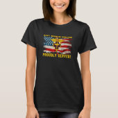 Patriottische Amerikaanse vlag 818th Medical Briga T-shirt (Voorkant)