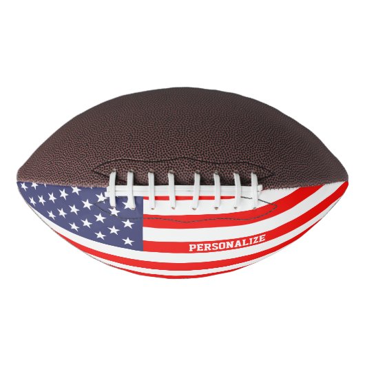 Patriottische Amerikaanse vlag, aangepast football (Voorkant)