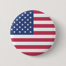Patriottische Amerikaanse vlag Aangepast formaat p Ronde Button 5,7 Cm