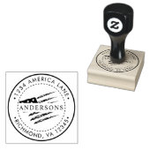 Patriottische Amerikaanse vlag | Aangepast retoura Rubberstempel (Gestempeld)