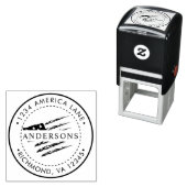 Patriottische Amerikaanse vlag | Aangepast retoura Zelfinktende Stempel (In situ)