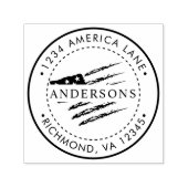 Patriottische Amerikaanse vlag | Aangepast retoura Zelfinktende Stempel (Design)