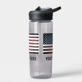 Patriottische Amerikaanse vlag, aangepaste naam wa Waterfles (Links)