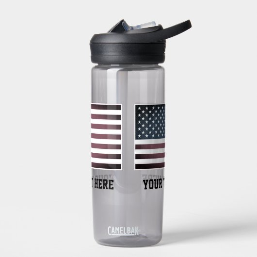 Patriottische Amerikaanse vlag, aangepaste naam wa Waterfles (Links)