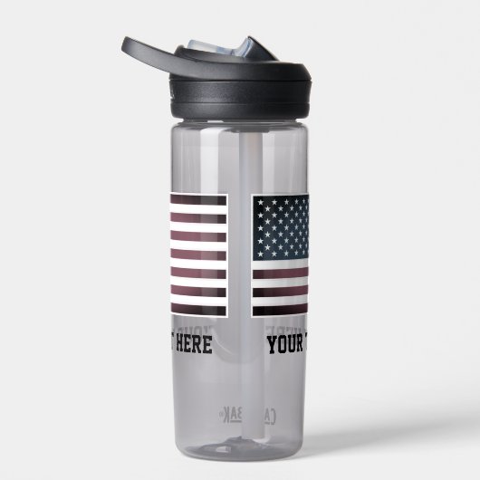 Patriottische Amerikaanse vlag, aangepaste naam wa Waterfles (Rechts)