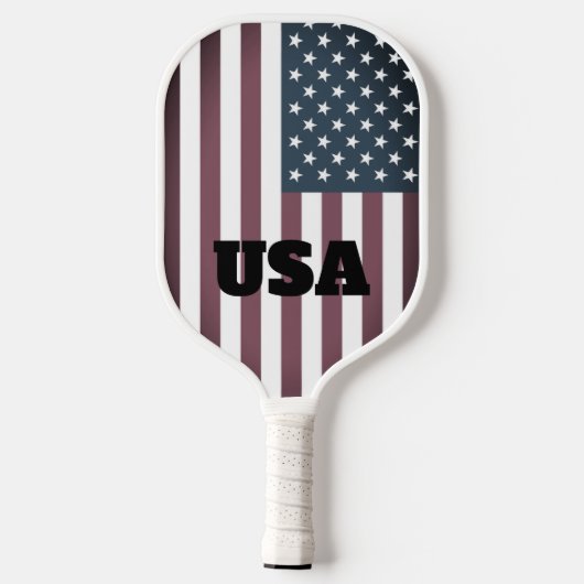 Patriottische Amerikaanse vlag aangepaste pickleba Pickleball Paddle (Achterkant)