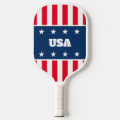 Patriottische Amerikaanse vlag aangepaste pickleba Pickleball Paddle (Achterkant)