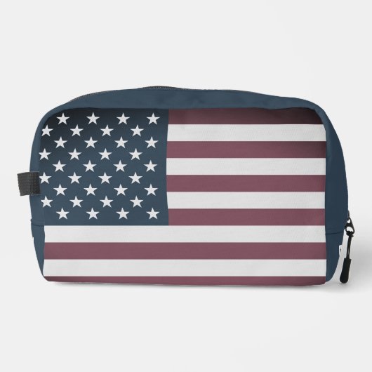 Patriottische Amerikaanse vlag aangepaste reis toi Toilettasje (Voorkant)