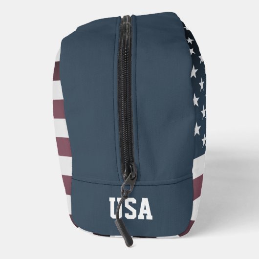 Patriottische Amerikaanse vlag aangepaste reis toi Toilettasje (Rechts)