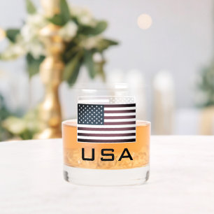 Patriottische Amerikaanse vlag aangepaste whisky d Whisky Glas