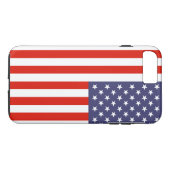 Patriottische Amerikaanse vlag, aanpasbaar Case-Mate iPhone Case (Achterkant (Horizontaal))