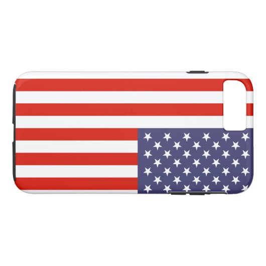 Patriottische Amerikaanse vlag, aanpasbaar Case-Mate iPhone Case (Achterkant (Horizontaal))